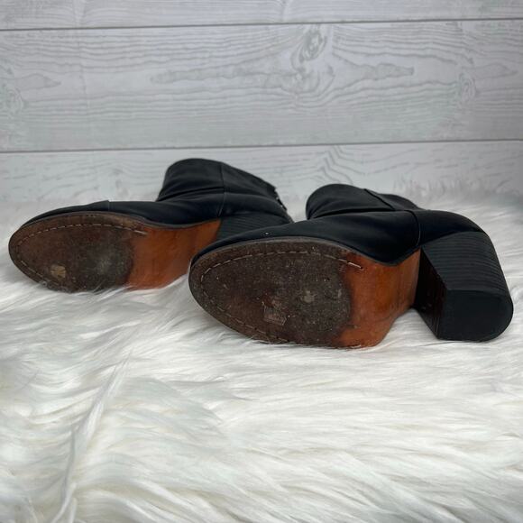Rag & Bone black Classic Newbury  leather heeled ankle booties Size 6 - Picture 6 of 12